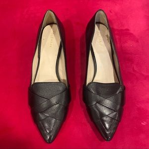 Black Cole Haan Leather Loafers Size 8